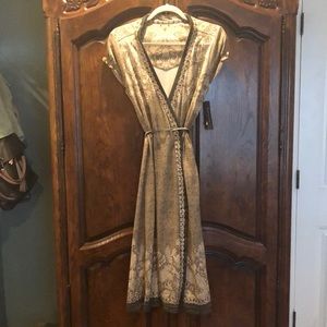 Vintage NWT Elie Tahari wrap dress olive green